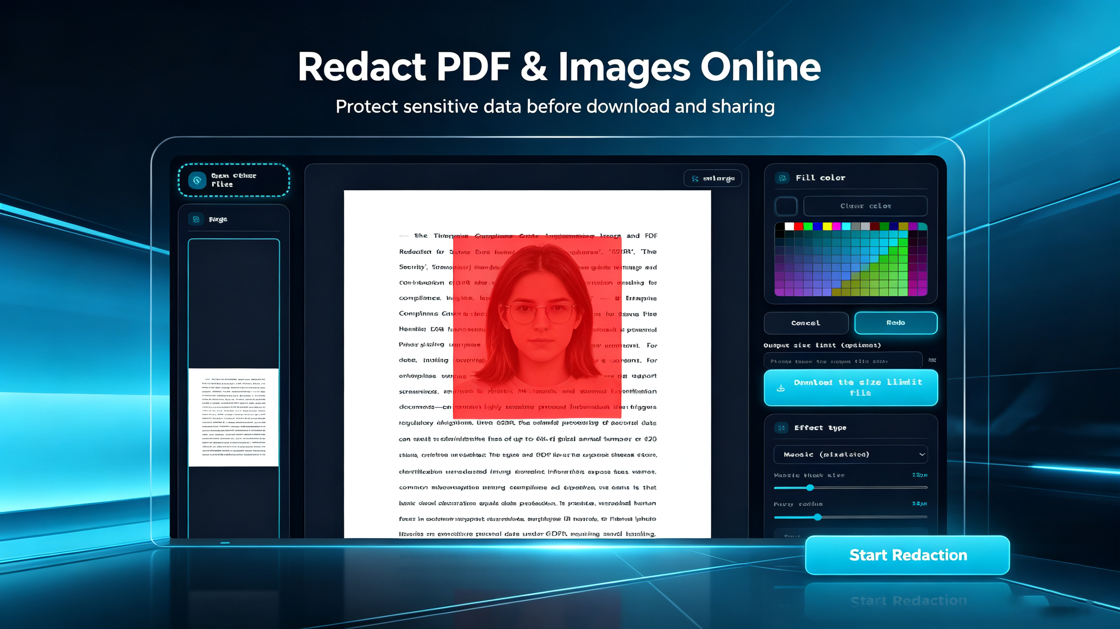 How to Redact Photo via Online Web Tool