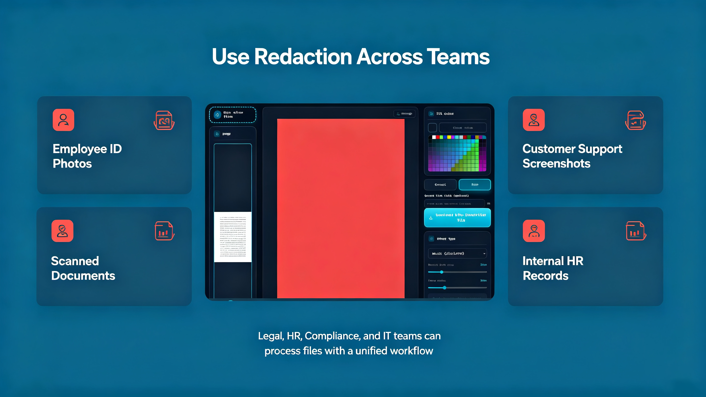 Use Redaction Across Teams — Employee IDs, Support Screenshots, Scanned Documents, HR Records